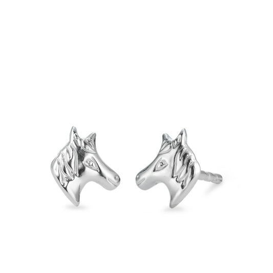 Clous d'oreilles Argent Cheval