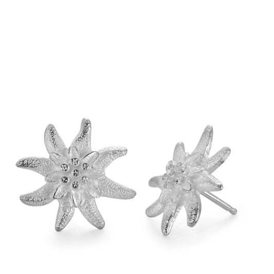 Clous d'oreilles Argent Edelweiss Ø15 mm