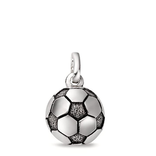 Pendentif Argent Patinée Football Ø10 mm