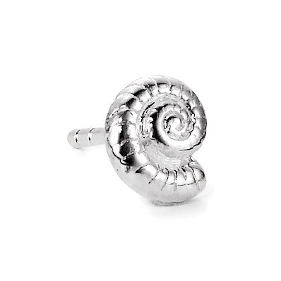 Clous d'oreille à l'unité Argent Ammonite Ø8 mm