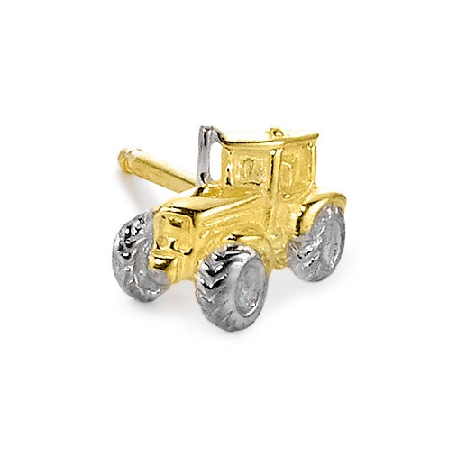 Clous d'oreille à l'unité Or jaune 18K Tracteur