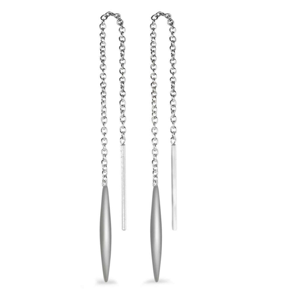 Boucles d'oreilles pendantes Argent Rhodié