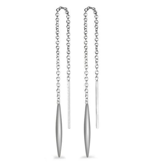 Boucles d'oreilles pendantes Argent Rhodié