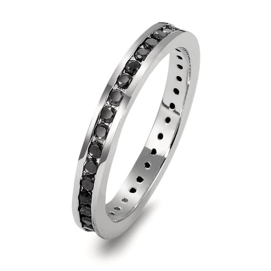 Bague d'éternité Argent Zircone Rhodié