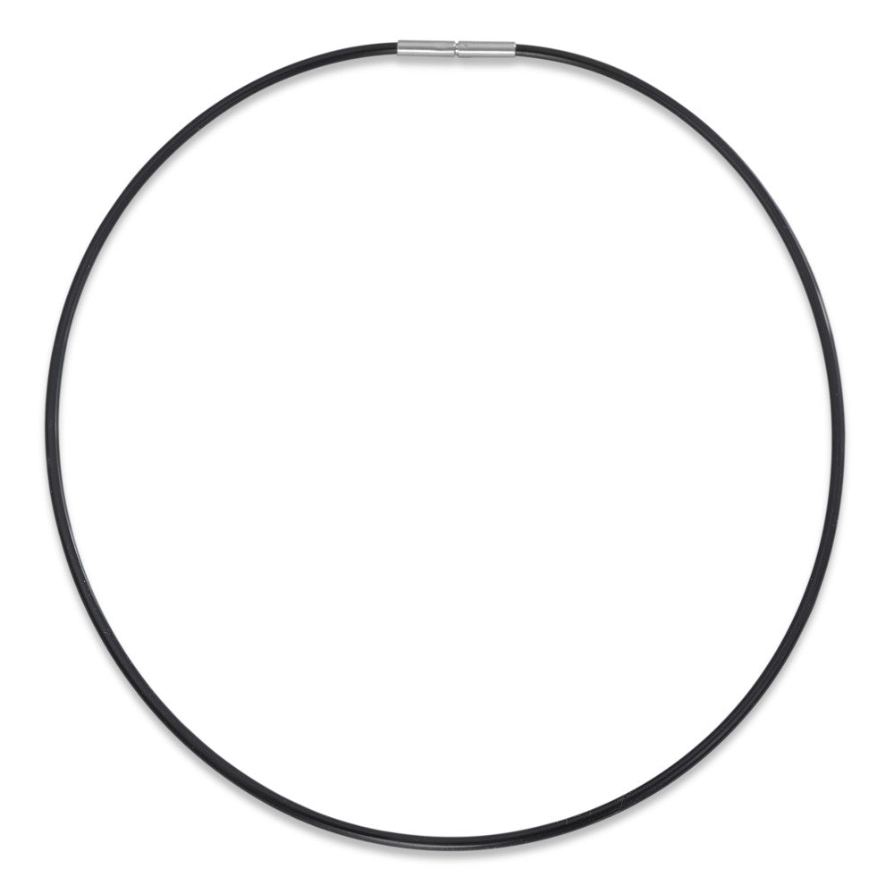 Collier Caoutchouc, Acier inoxydable 40 cm