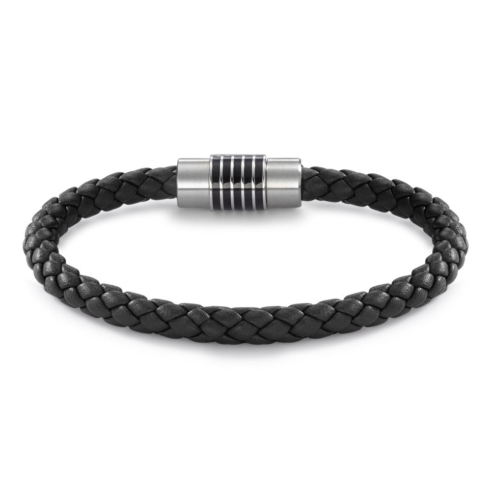 Bracelet Acier inoxydable, Cuir, Céramique 20 cm Ø6.5 mm