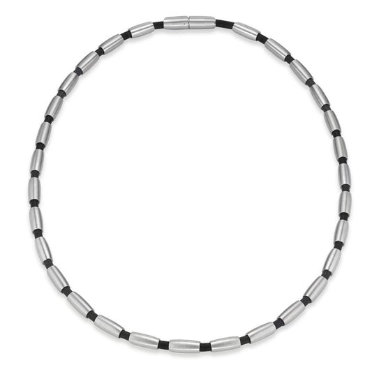 Collier Acier inoxydable, Caoutchouc 50 cm