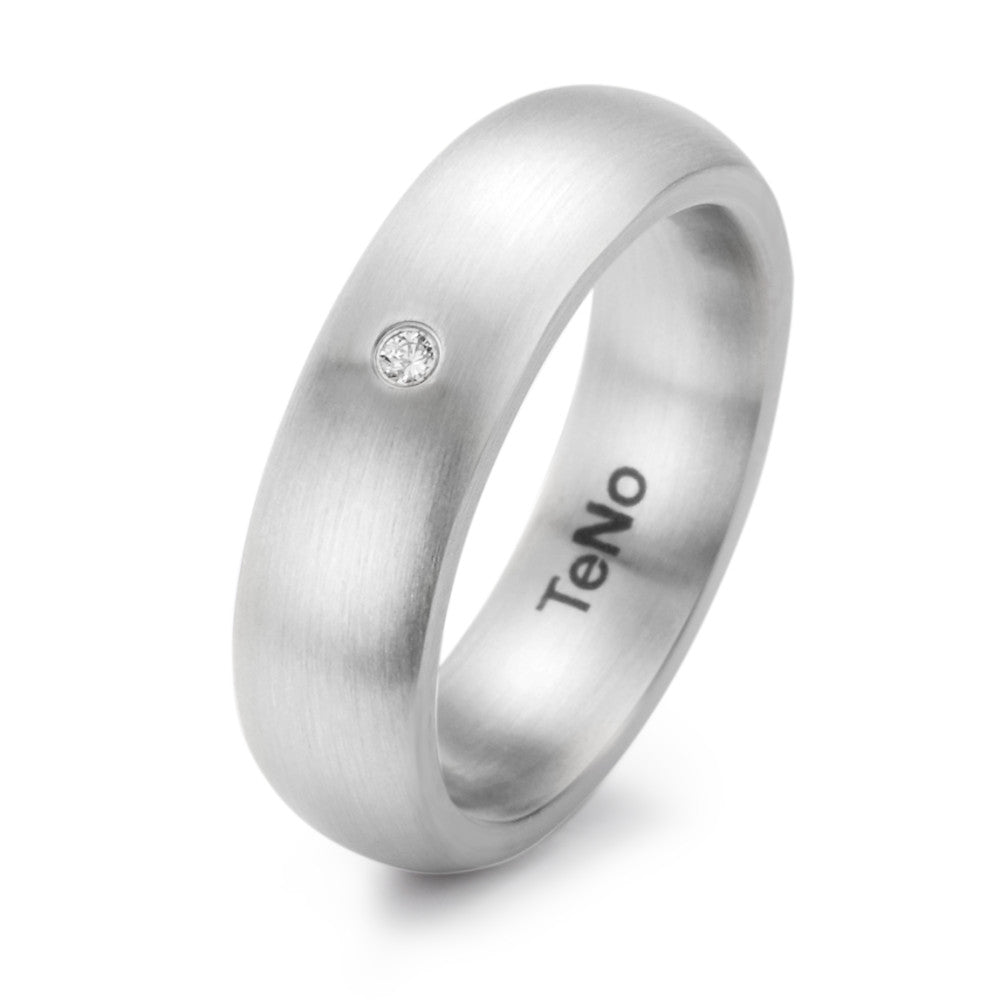 Bague Acier inoxydable Diamant 0.02 ct, tw-si