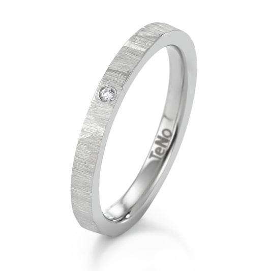 Bague Acier inoxydable Diamant 0.012 ct, tw-si