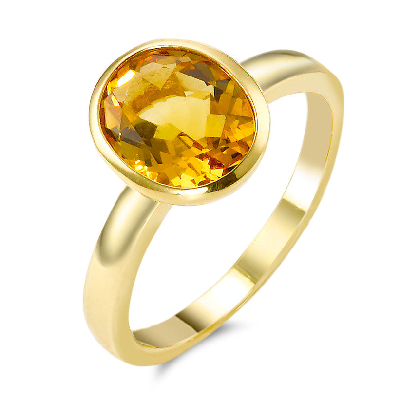 Bague or avec citrine