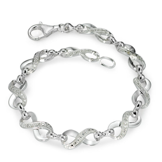 Bracelet argent et zirconias