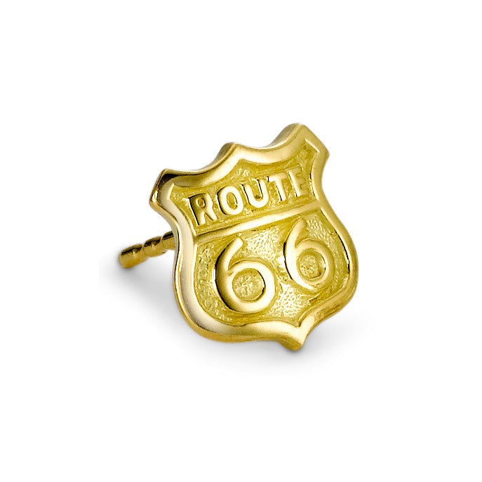 Clous d'oreille à l'unité Or jaune 18K Route 66