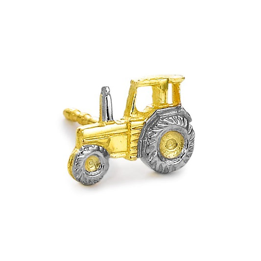 Clous d'oreille à l'unité Or jaune 18K Tracteur