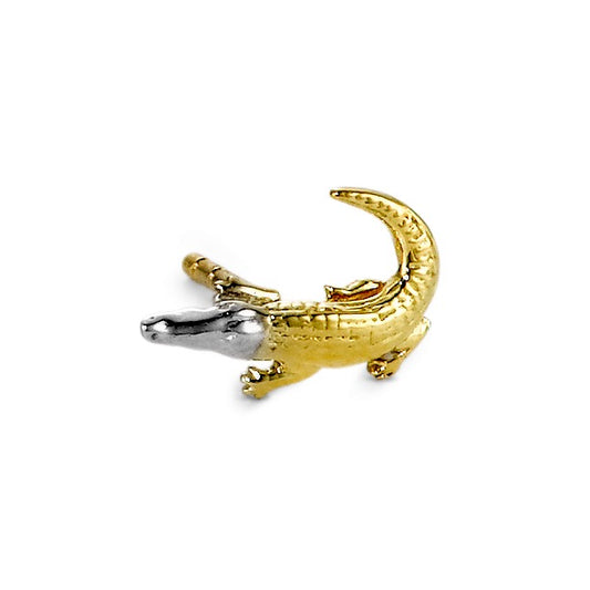 Clous d'oreille à l'unité Or jaune 18K Crocodile