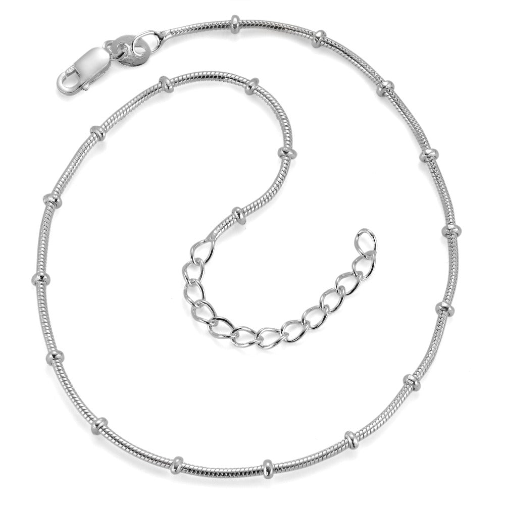 Chaînette de cheville Argent 26 cm Ø1.2 mm