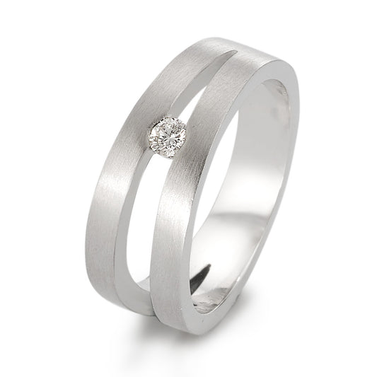 Bague Platine 950 Diamant 0.12 ct, w-si