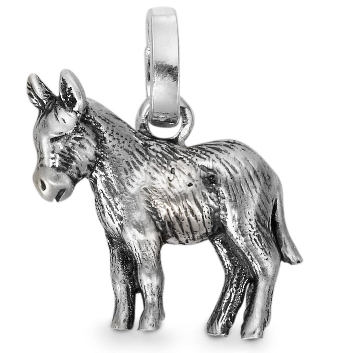 Pendentif Argent Patinée Âne