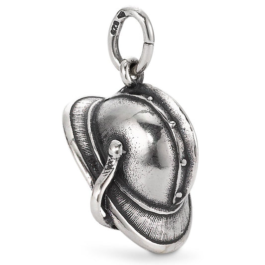 Pendentif Argent Patinée Pompier