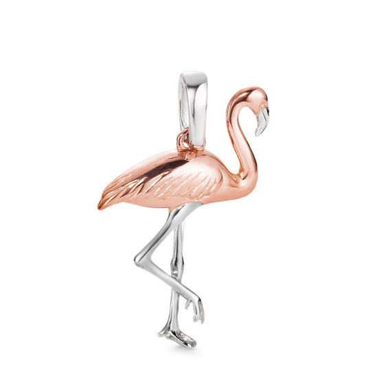 Pendentif Or rouge 18K, Or blanc 18K Flamant Rose