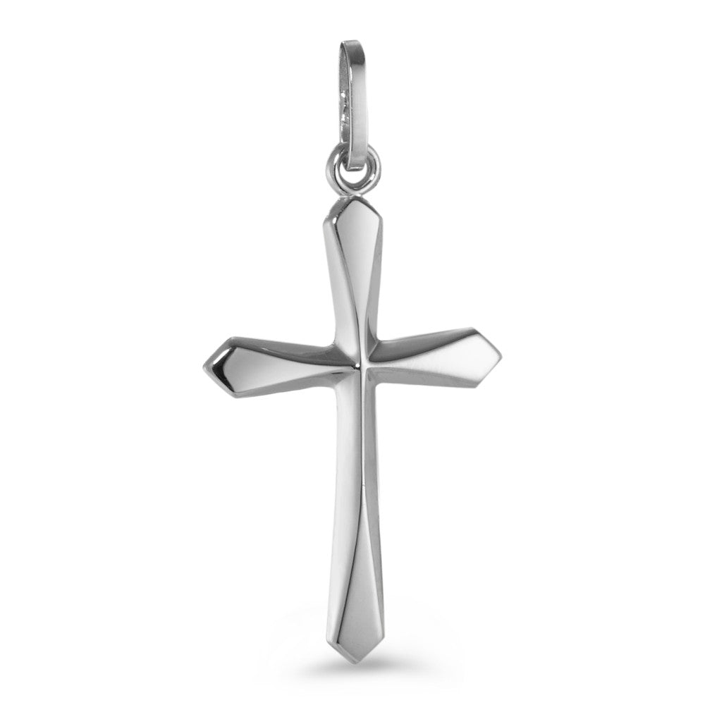 Pendentif Or blanc 18K Croix