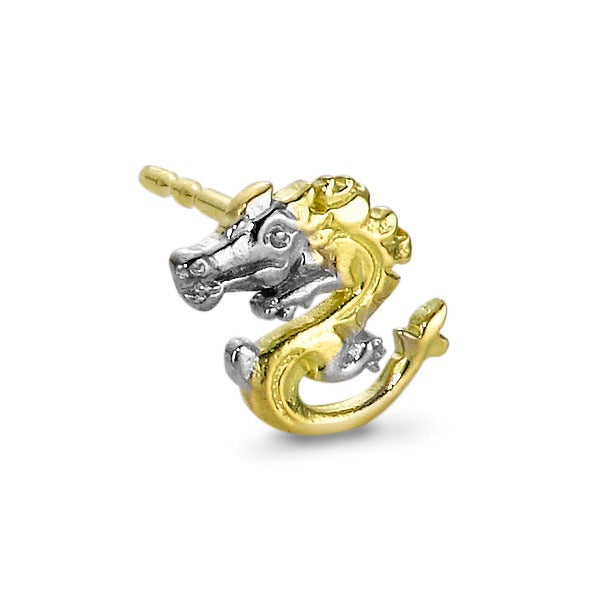 Clous d'oreille à l'unité Or jaune 18K Dragon