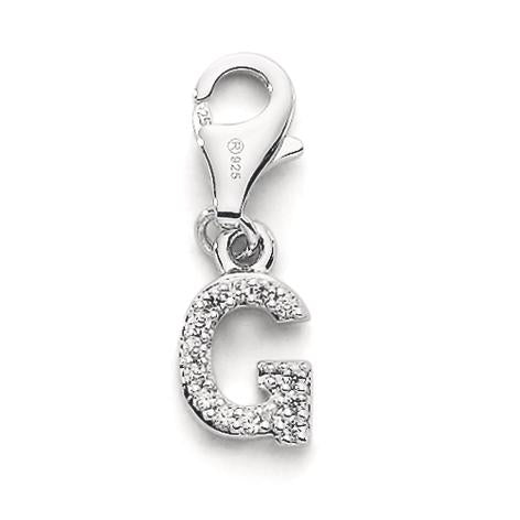 Charms Argent Zircone 4 Pierres