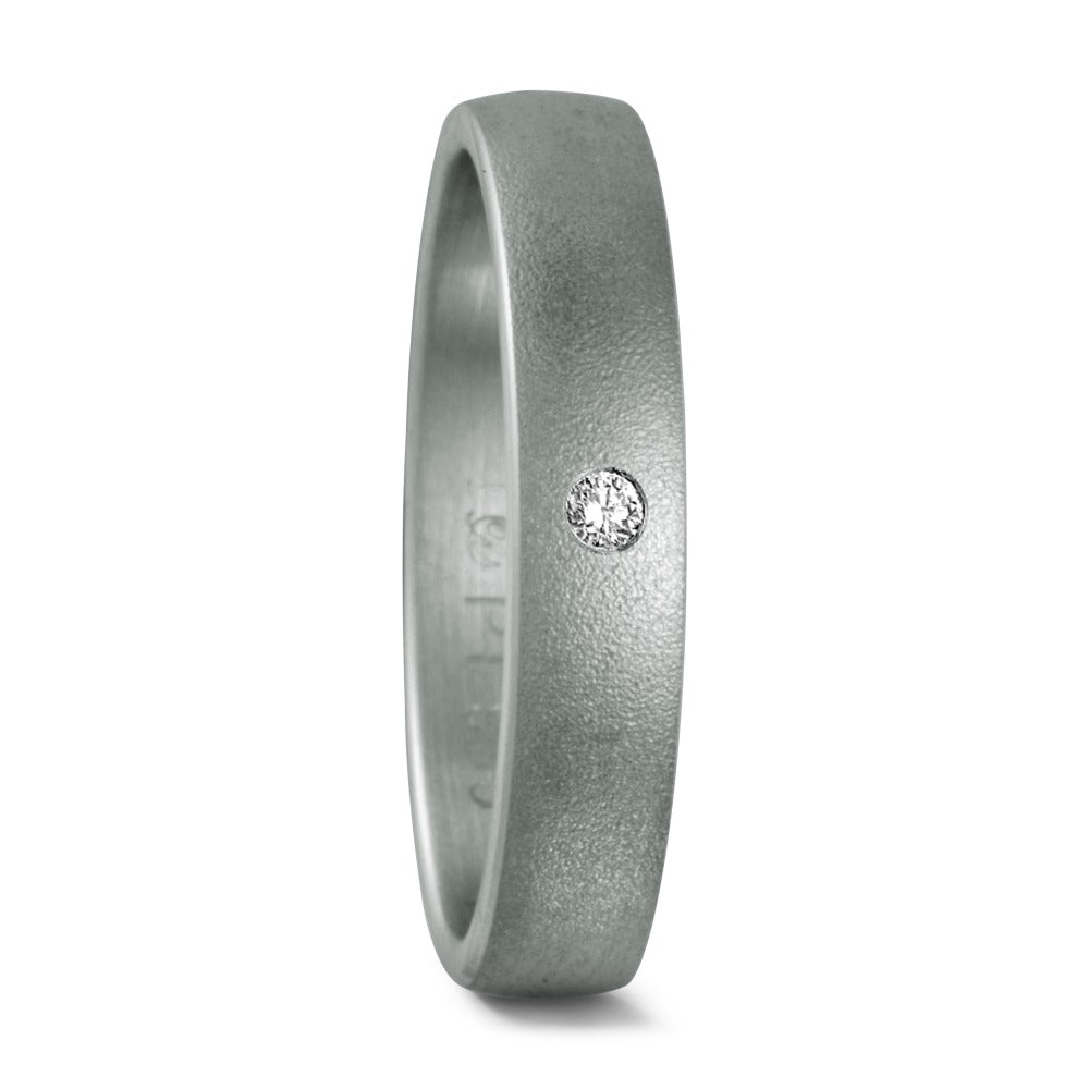 Alliance Platine 950 Diamant 0.02 ct, w-si