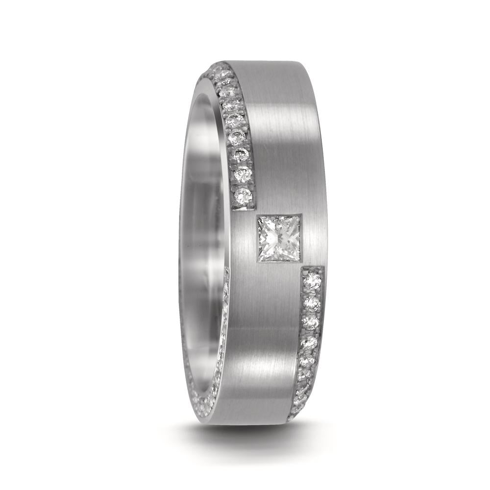 Bague Platine 950 Diamant 0.575 ct, tw-vvsi