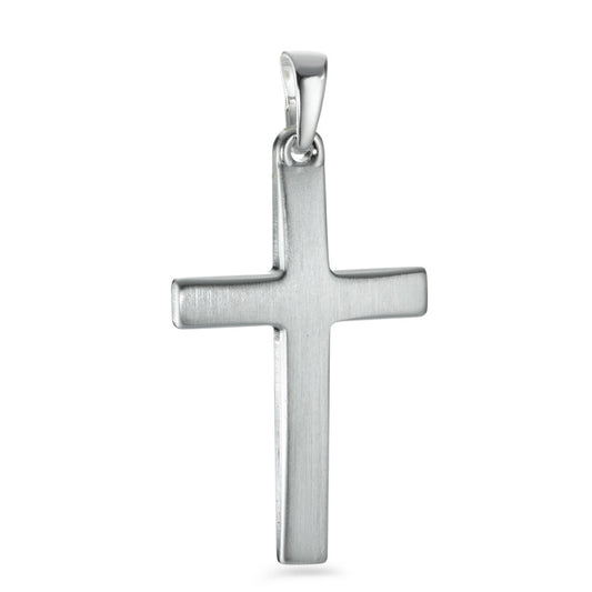 Pendentif Argent Rhodié Croix