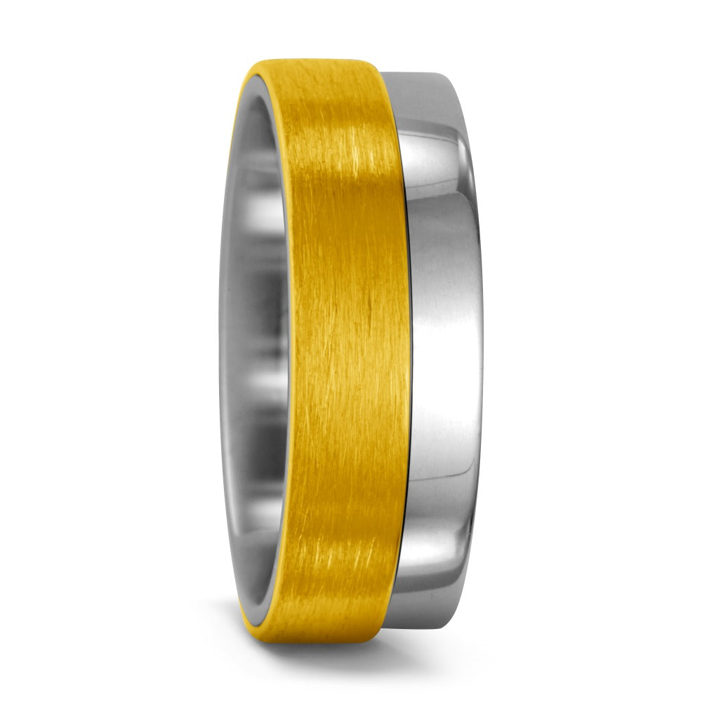 Bague Titane, Or jaune 18K