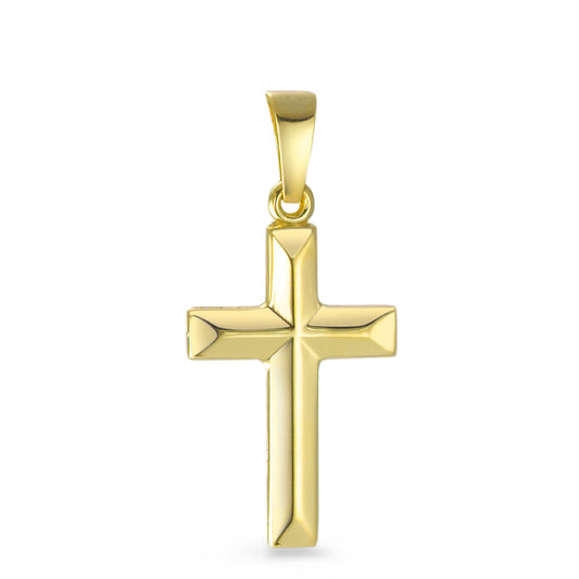 Pendentif Or jaune 9K Croix