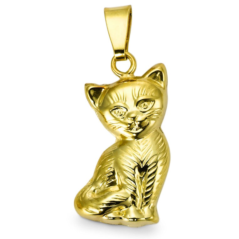 Pendentif Or jaune 18K Chat