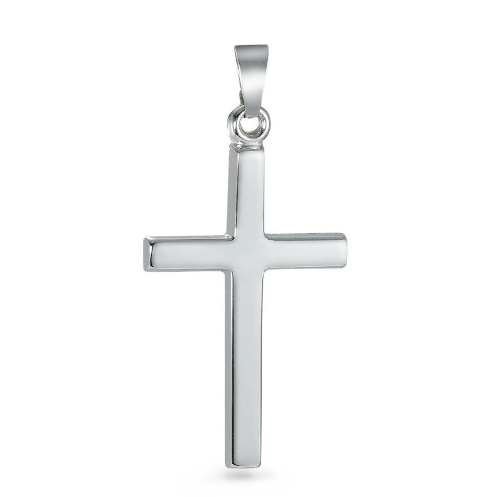 Pendentif Or blanc 18K Croix