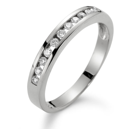 Bague d'éternité Or blanc 18K Diamant blanc, 0.20 ct, 11 Pierres, si