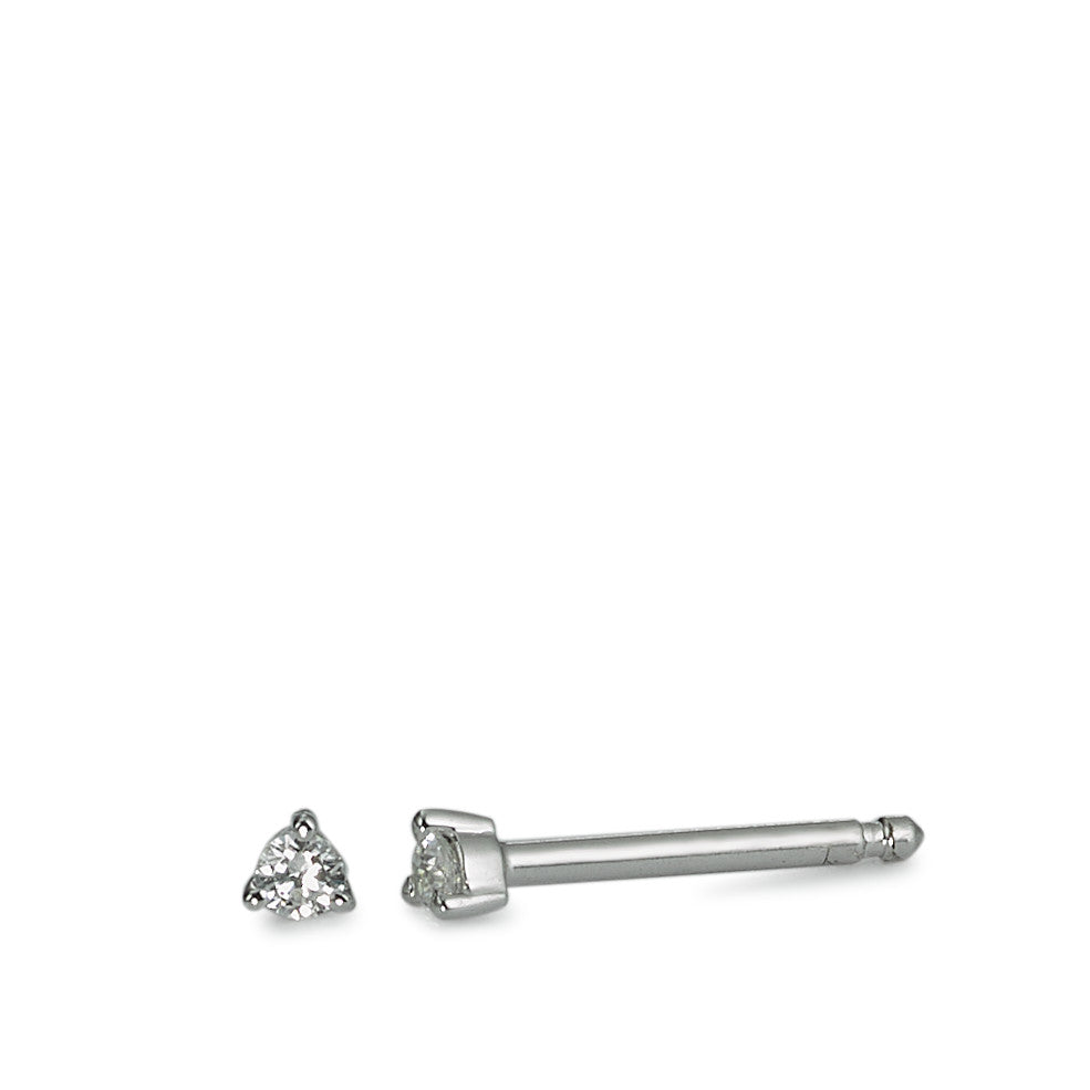 Clous d'oreilles Argent Rhodié Ø2 mm