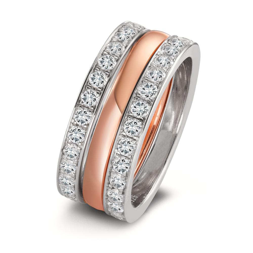 Bague à superposer Argent rosé PVD