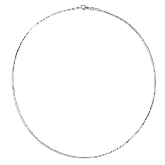 Collier Argent Rhodié 42 cm Ø1.5 mm