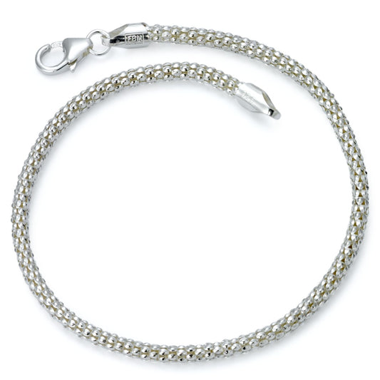 Bracelet Argent Rhodié 18.5 cm Ø2.5 mm