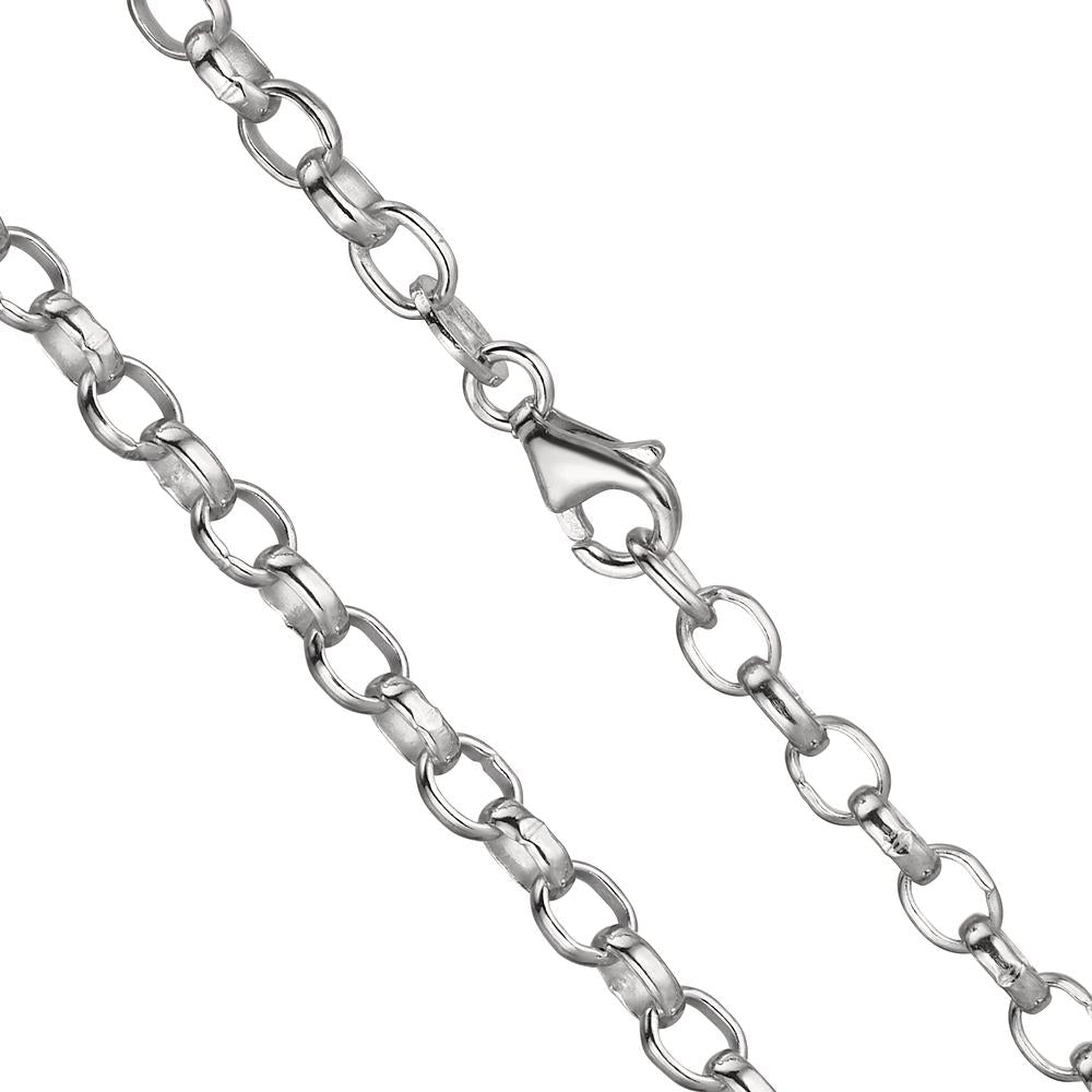 Chaînette Argent Rhodié 60 cm Ø3.5 mm