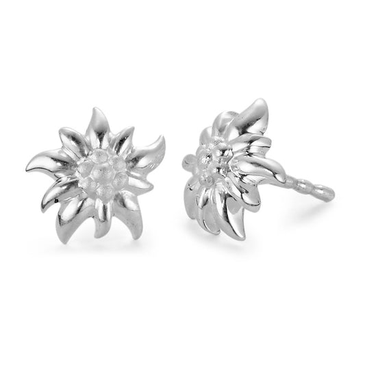 Clous d'oreilles Argent Edelweiss Ø9 mm