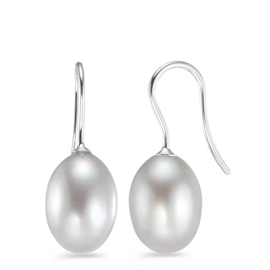 Pendant d'oreilles Or blanc 14K perle d'eau douce