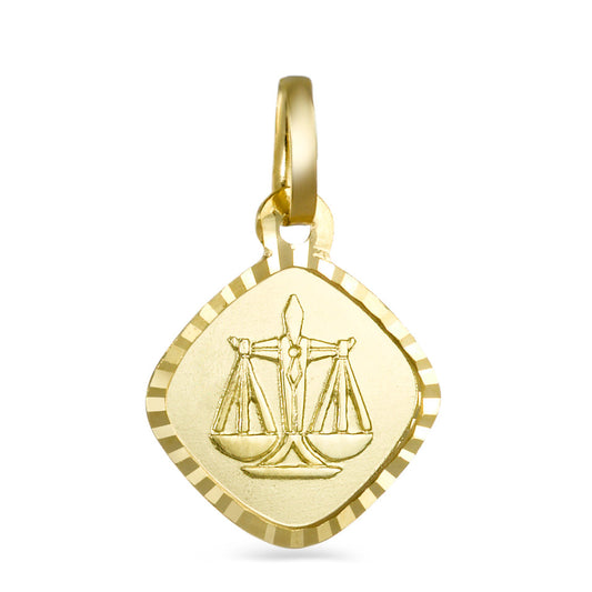 Pendentif Or jaune 18K Signe Astrologique Balance