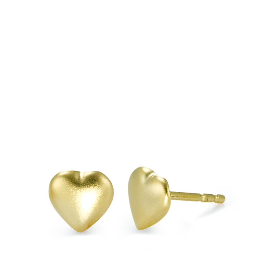 Clous d'oreilles Or jaune 18K Coeur