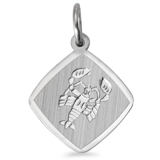 Pendentif Argent Rhodié Signe Astrologique Cancer