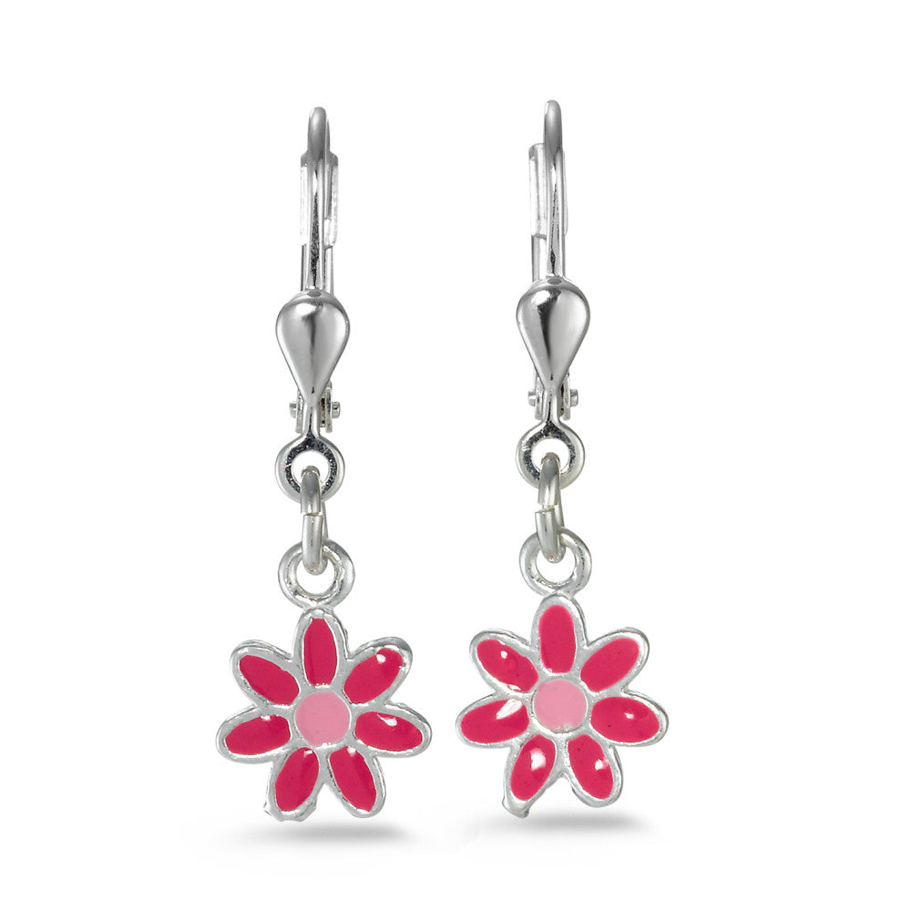 Pendant d'oreilles Argent Fleur