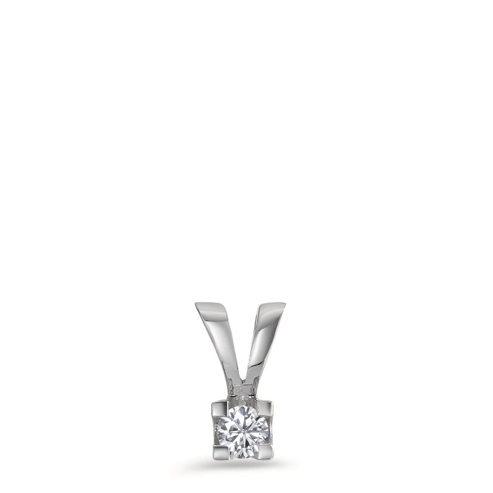 Pendentif Or blanc 18K Diamant 0.05 ct, w-si