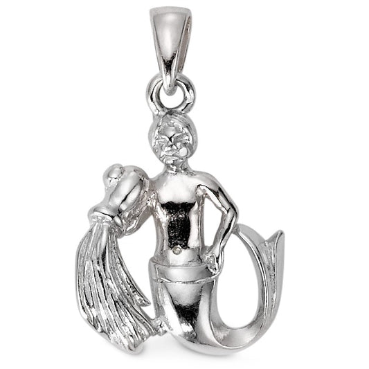 Pendentif Argent Rhodié Signe Astrologique Verseau