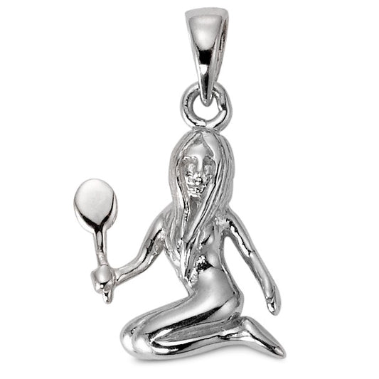 Pendentif Argent Rhodié Signe Astrologique Vierge