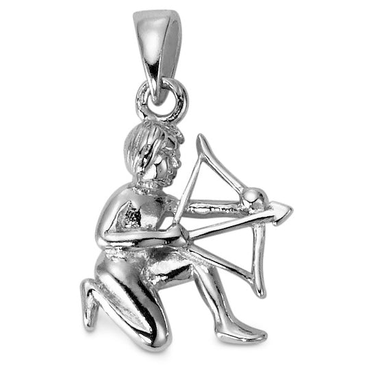 Pendentif Argent Rhodié Signe Astrologique Sagittaire