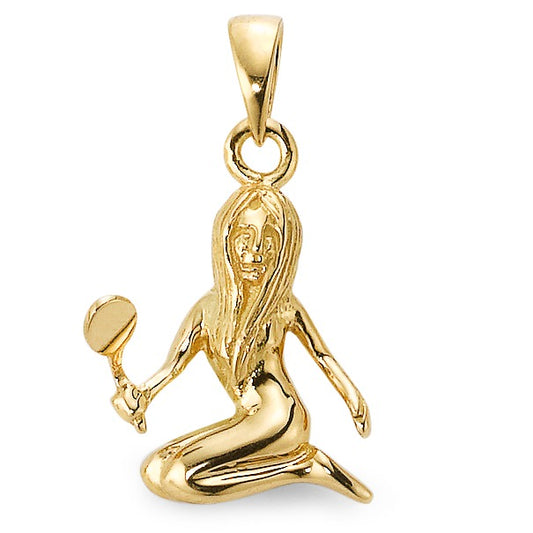 Pendentif Or jaune 9K Signe Astrologique Vierge